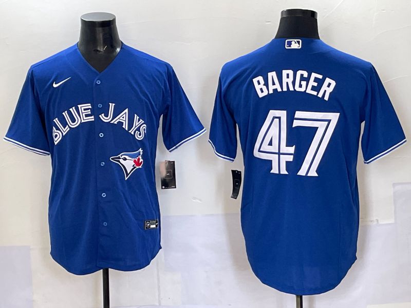 Men Toronto Blue Jays #47 Barger Blue Game 2025 Nike MLB Jersey style 003->toronto blue jays->MLB Jersey